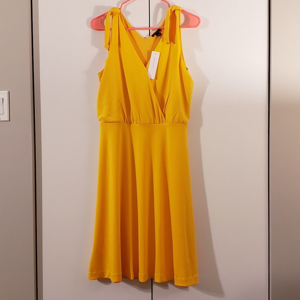 NWT ANN Taylor Marigold yellow dress